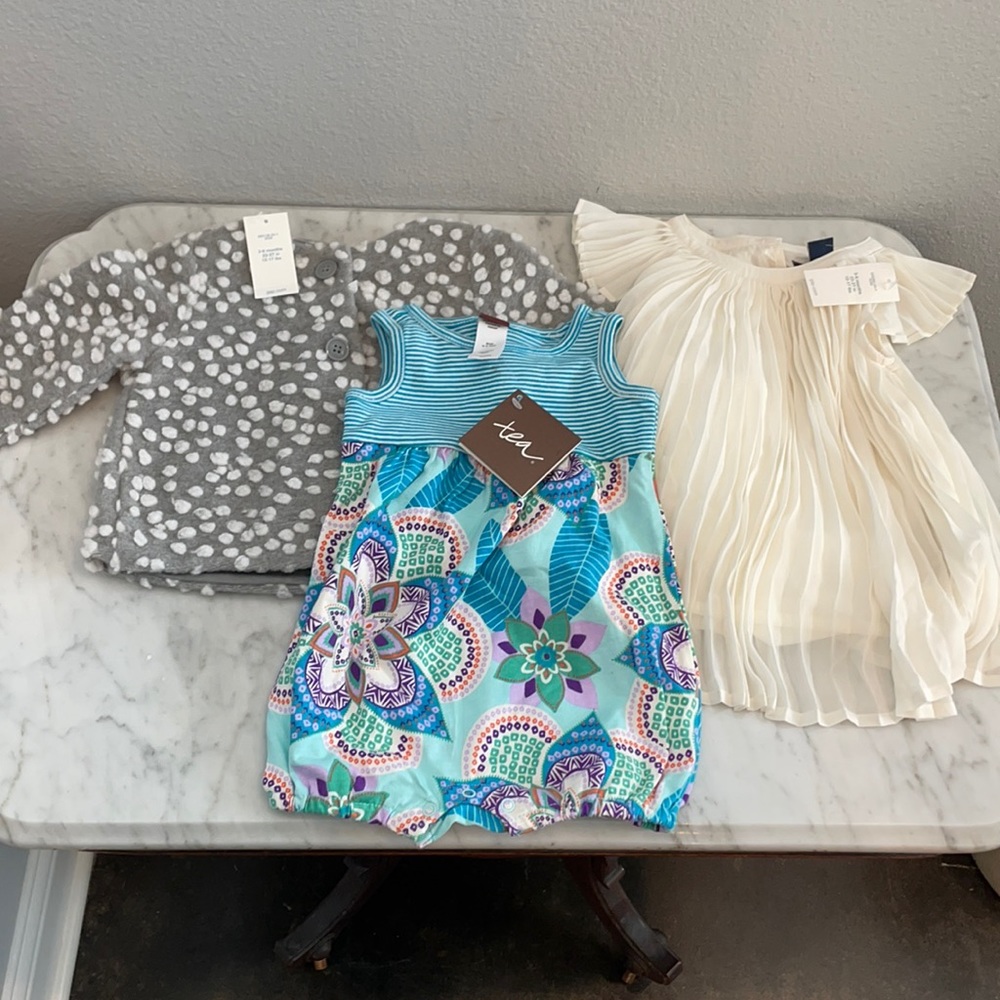 Baby girl bundle clothing.